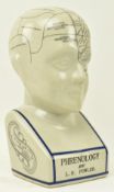 AFTER L. N. FOWLER - CERAMIC PHRENOLOGY BUST
