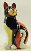 LORNA BAILEY - VINTAGE PAINTED CERAMIC CAT BOOKENDS