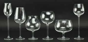 MOSER PRAHA GLASS - SET OF CLUB'S PHYSIOGNOMICAL SNIFTERS