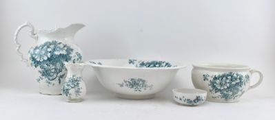 ROYAL STAFFORDSHIRE BLUE AND WHITE TRANSFER WASHWARE SET