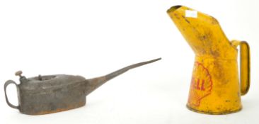 SHELL / BRAIME - TWO VINTAGE OIL CANS