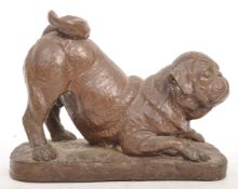 VINTAGE DORIS LINDNER CAST RESIN PUG FIGURE