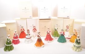 ROYAL DOULTON - TWELVE DAYS OF CHRISTMAS PORCELAIN FIGURINES
