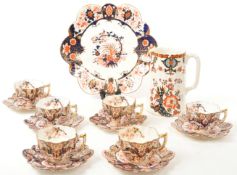 19TH CENTURY 1880XS WILEMAN & CO IMARI TEA SERVICE