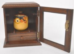 CIRCA 1940S MAHOGANY SMOKERS CABINET