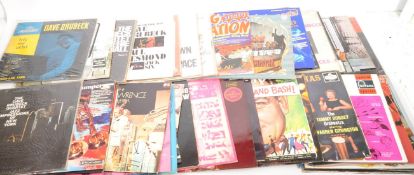 COLLECTION OF APPROX FIFTY JAZZ LP'S VINYL RECORD ALBUMS