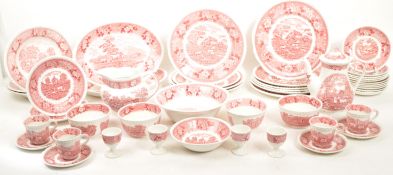 COLLECTION OF ADAMS IRONSONE ENGLISH SCENIC DINNER SERVICE