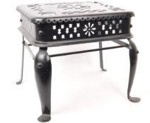 19TH CENTURY VICTORIAN IRON FOOTMAN WITH PIERCED DETAILING