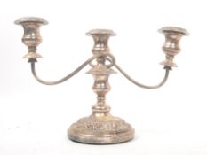 EARLY 20TH CENTURY 1920S SILVER PLATE FRENCH CANDELABRA