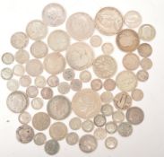 COLLECTION OF 19TH & 20TH CENTURY SILVER COINS