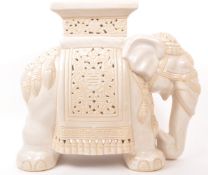 LARGE INDIAN MANNER CERAMIC PLANT STAND