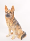 BESWICK - LARGE CERAMIC ALSATIAN DOG MODEL NUMBER 2410