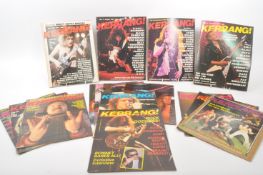 KERRANG! COLLECTION OF 20TH CENTURY 1980S MUSIC MAGAZINES