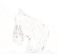 WATERFORD CRYSTAL CUT GLASS HORSES HEAD