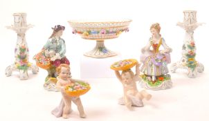 DRESDEN - COLLECTION OF PORCELAIN FIGURINES