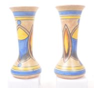 CLEWS & CO LTD CHAMELEION WARE - PAIR OF MID CENTURY VASES