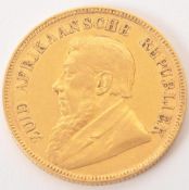 1898 BOER SOUTH AFRICAN REPUBLIC 1 POND GOLD COIN