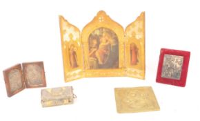 COLLECTION OF EARLY 20TH CENTURY RELIGIOUS CURIOS