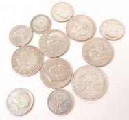 COLLECTION OF 20TH CENTURY COINS INCL. SILVER 20 QIRSH