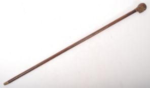 20TH CENTURY SKULL HANDLE WALKING STICK