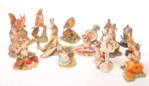 BORDER FINE ARTS - COLLECTION OF RESIN BIRD / RODENT FIGURES