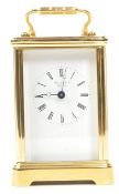 20TH CENTURY MALLORY OF BATH BRASS CARRIAGE CLOCK