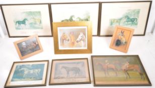 EQUESTRIAN INTEREST - GROUP OF 19TH CENTURY & LATER HORSE PRINTS