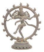 LATE 19TH CENTURY INDIAN DANCING SHIVA BRONZE TEMPLE STATUE
