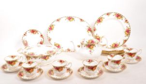 ROYAL ALBERT OLD COUNTRY ROSES TEA SERVICE & PART DINNER