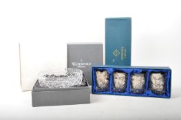 WATERFORD / BOHEMIA CRYSTAL - LISMORE BOWL & TUMBLERS