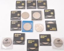 SEVENTEEN 20TH CENTURY BRITISH COMMEMORATIVE COINS
