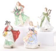 ROYAL DOULTON - FOUR LADIES OF THE BRITISH ISLES FIGURINES