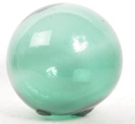 LARGE 20TH CENTURY JAPANESE GREEN GLASS FISHING FLOAT