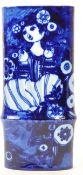 ROSENTHAL - BJORN WIINBLAD - 20TH CENTURY BLUE & WHITE VASE