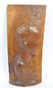 CONCHITA DE DIEGO - MID CENTURY WOOD HAND CARVED SCULPTURE