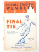 1939 FA CUP WEMBLEY FINAL MATCH PROGRAMME - SIGNED