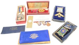 MASONIC MEDALS - COLLECTION OF 20TH CENTURY SILVER MEDALS