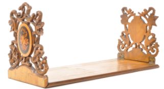 EARLY 20TH CENTURY BLACK FORREST GERMAN CARVED BOOK SLIDE