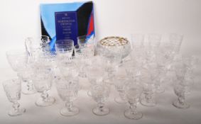 COLLECTION OF VINTAGE 20TH CENTURY HANDMADE CUT GLASS