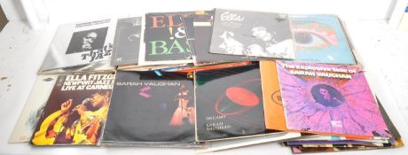 LARGE COLLECTION OF JAZZ LP'S TO INCL. SARAH VAUGHAN