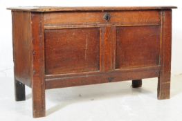 18TH CENTURY GEORGE I ENGLISH OAK COFFER CHEST