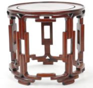 EARLY 20TH CENTURY CHINESE HARDWOOD TABLE VASE STAND