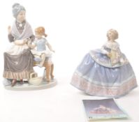 LLADRO SPANISH LATE 2OTH CENTURY PORCELAIN FIGURINES