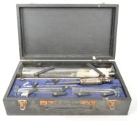VINTAGE 20TH CENTURY CASED SCIENTIFIC MEASURING CYLINDERS