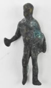ANCIENT ROMAN CIRCA 300AD BRONZE VOTIVE FIGURINE OF MERCURY