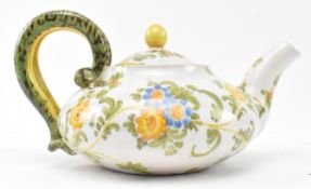 BELIEVED ULISSE CANTAGALLI - 19TH CENTURY MAJOLICA TEAPOT