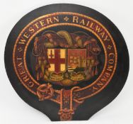 TRANSFER PRINT ON WOOD GREAT WESTERN RAILWAY COMPANY PANEL