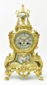 JAPY FRERES - FRENCH 19TH CENTURY ROCOCO MANTLE CLOCK
