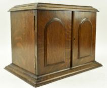 EARLY 20TH CENTURY MAHOGANY CASED SMOKER'S CABINET