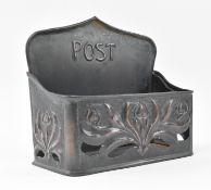 ART NOUVEAU KESWICK HAMMERED COPPER LETTER POST BOX